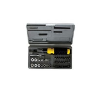 Kit Chave Catracada Emborrachada Bits 40 Peças